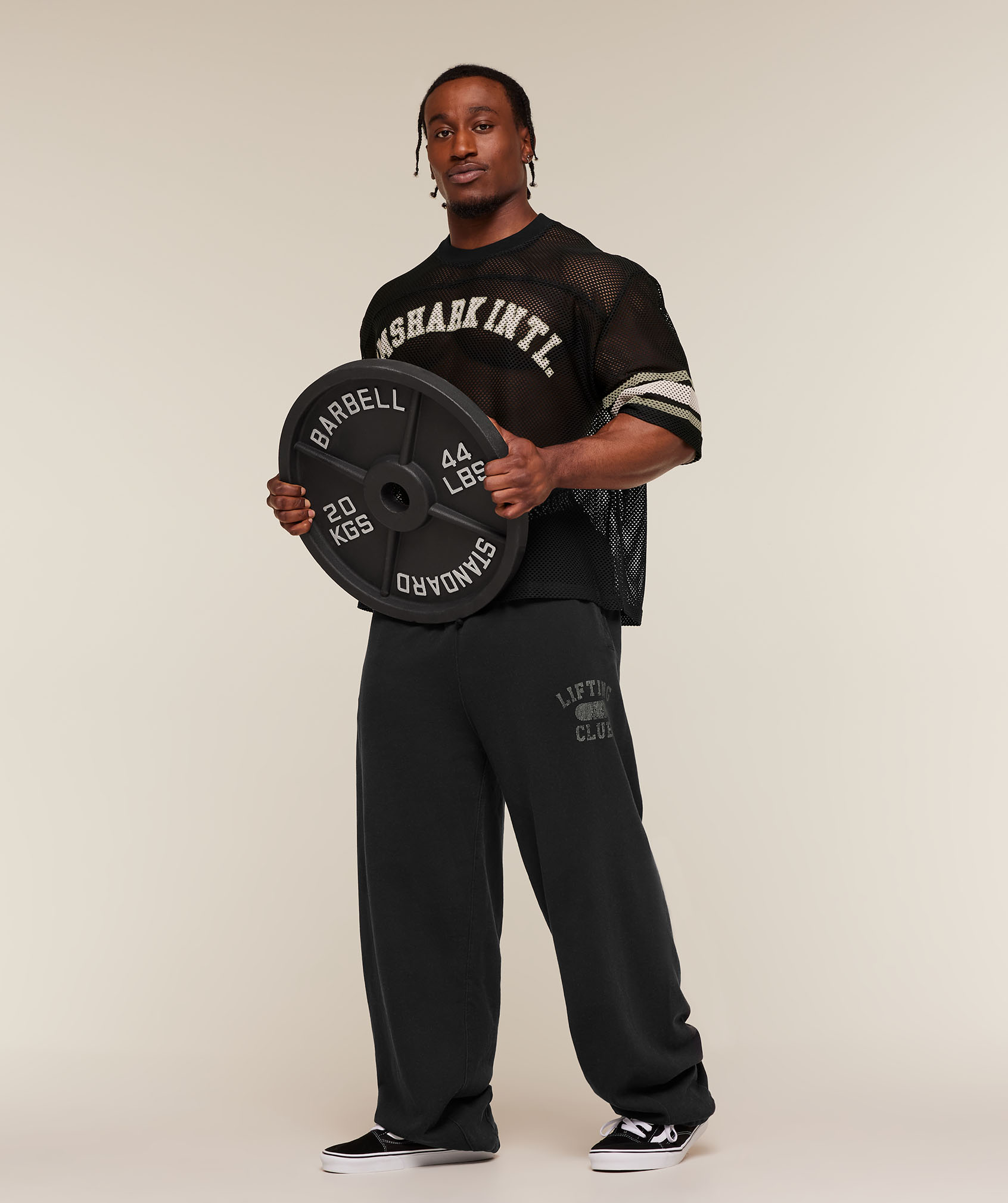 Gymshark Collective Mesh Contrast Jersey - Black | Gymshark